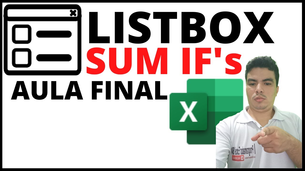 Listbox Sumfis aula Final, Somar coluna da planilha no Listbox, Carregar coluna Listbox com somases