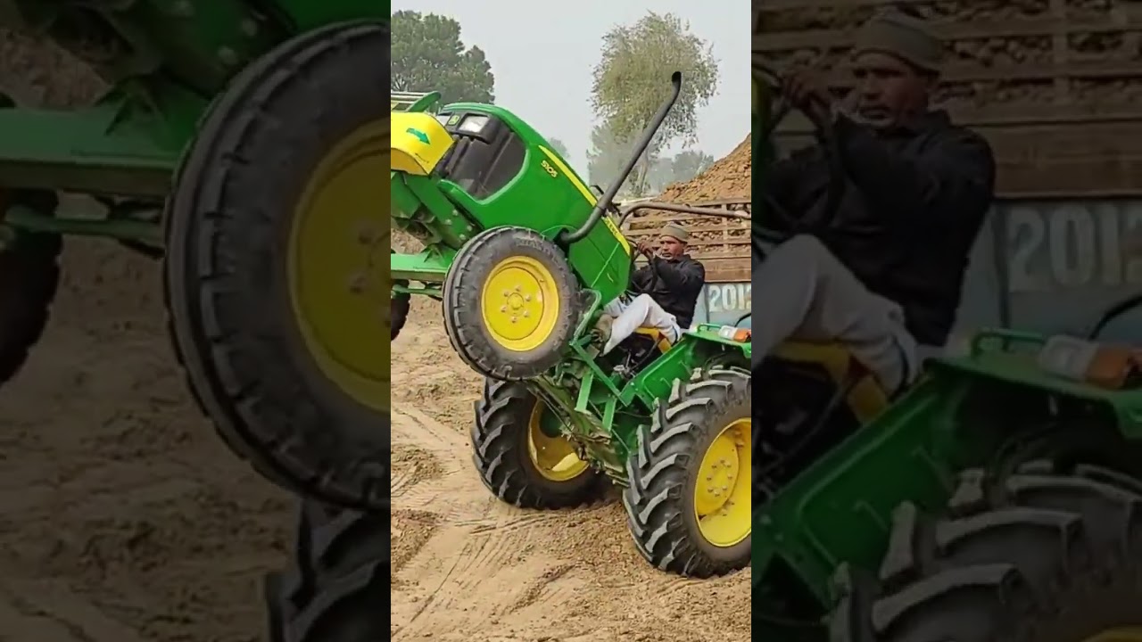 John Deere 5105 Tractor With Full Loaded Trolley