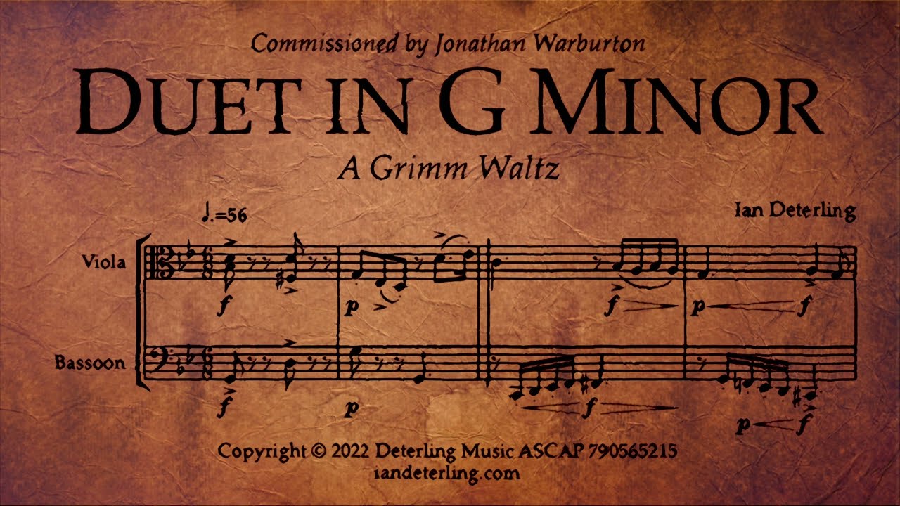 Duet in G Minor (for viola and bassoon) 