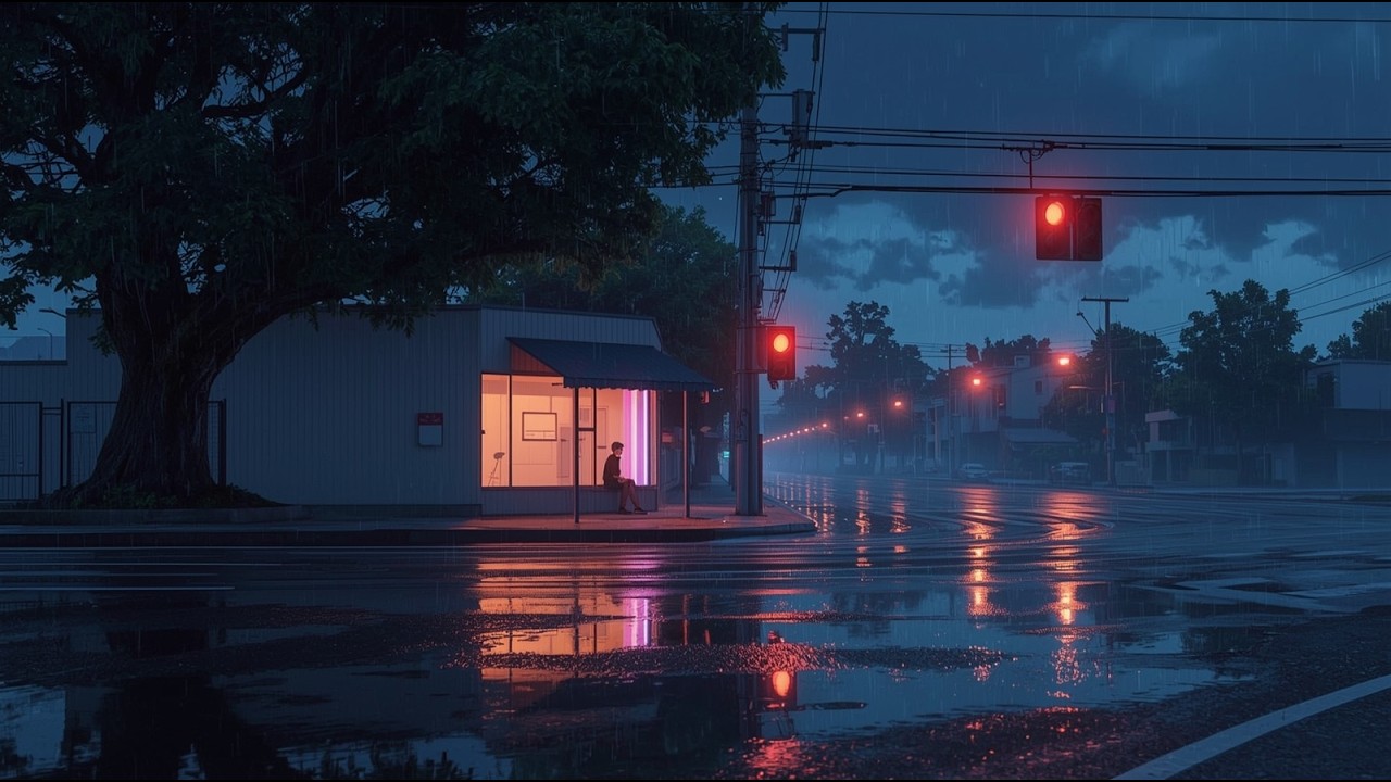 Tokyo Rain Nights 🌧️ | Night Rain Study Music & Chill Beats