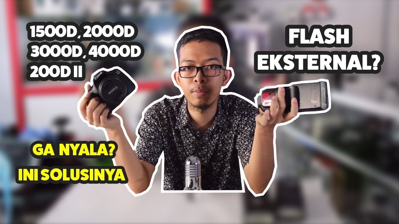 Solusi Flash Eksternal Untuk Canon EOS 3000D 4000D 1500D 2000D 200D II 250D Tidak Menyala