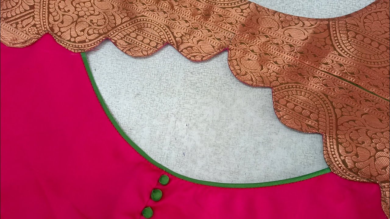 👌stylish and elegant neck design cutting and stitching for blouse 