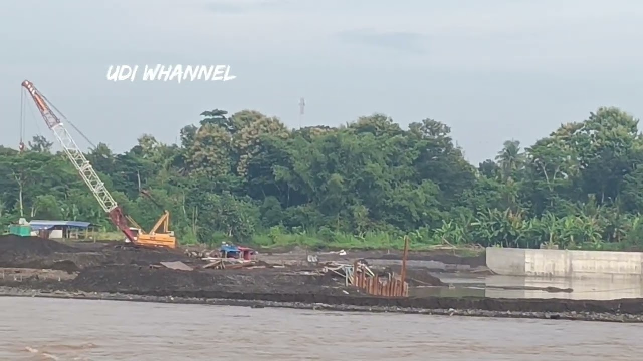  Update terbaru proyek dam srandakan di sisi timur sudah mulai di kerjakan