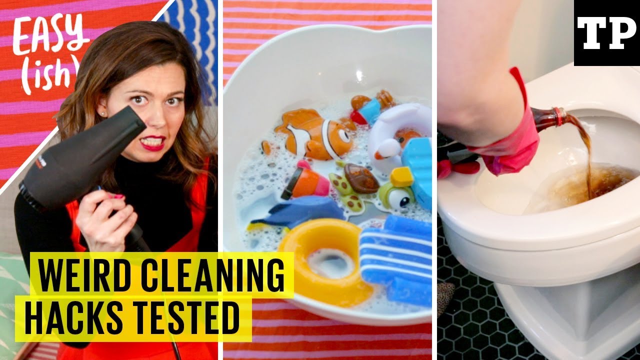 7 weird cleaning hacks tested: crayon on the wall, bath toys, stains + more | Easy(ish) S01E03