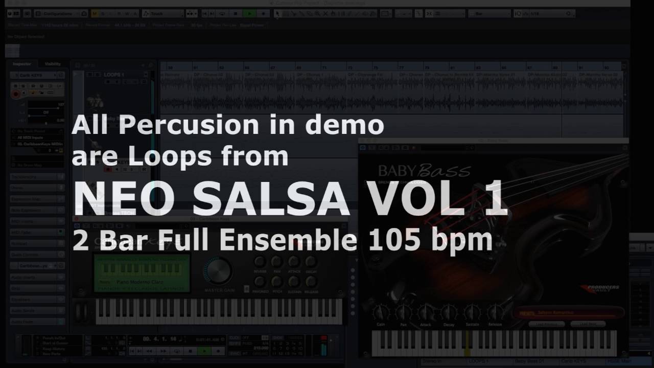 Descarga Sabrosa usando NEO SALSA VOL1, Caribbean Keys y Baby Bass VST
