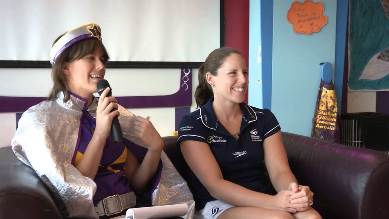 Alicia Coutts visits Princess Margaret Hospital in Perth