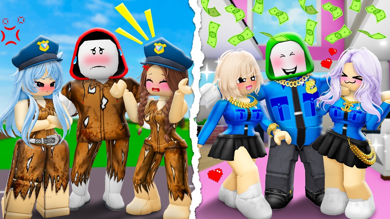 JJ Poor Police vs Mikey Rich Police: Who's winner?! - Maizen Roblox