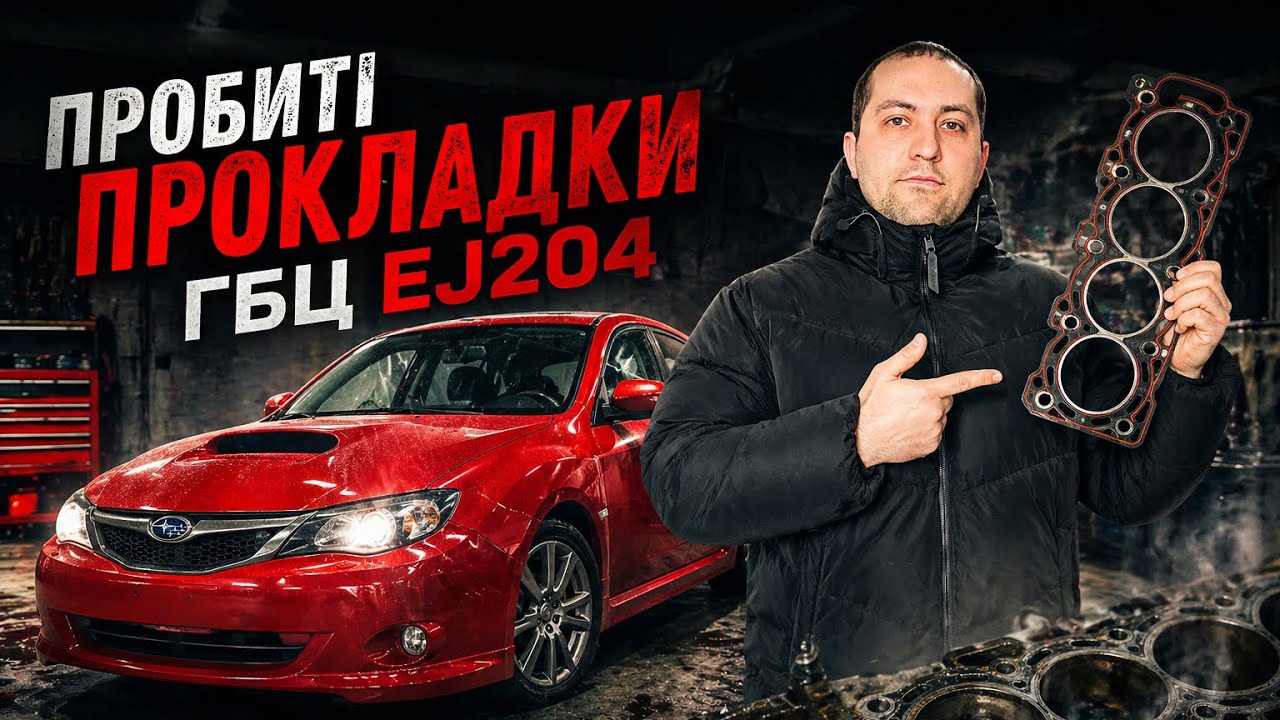 Пробиті прокладки ГБЦ - Демонтаж мотора Subaru Impreza/Forester EJ204