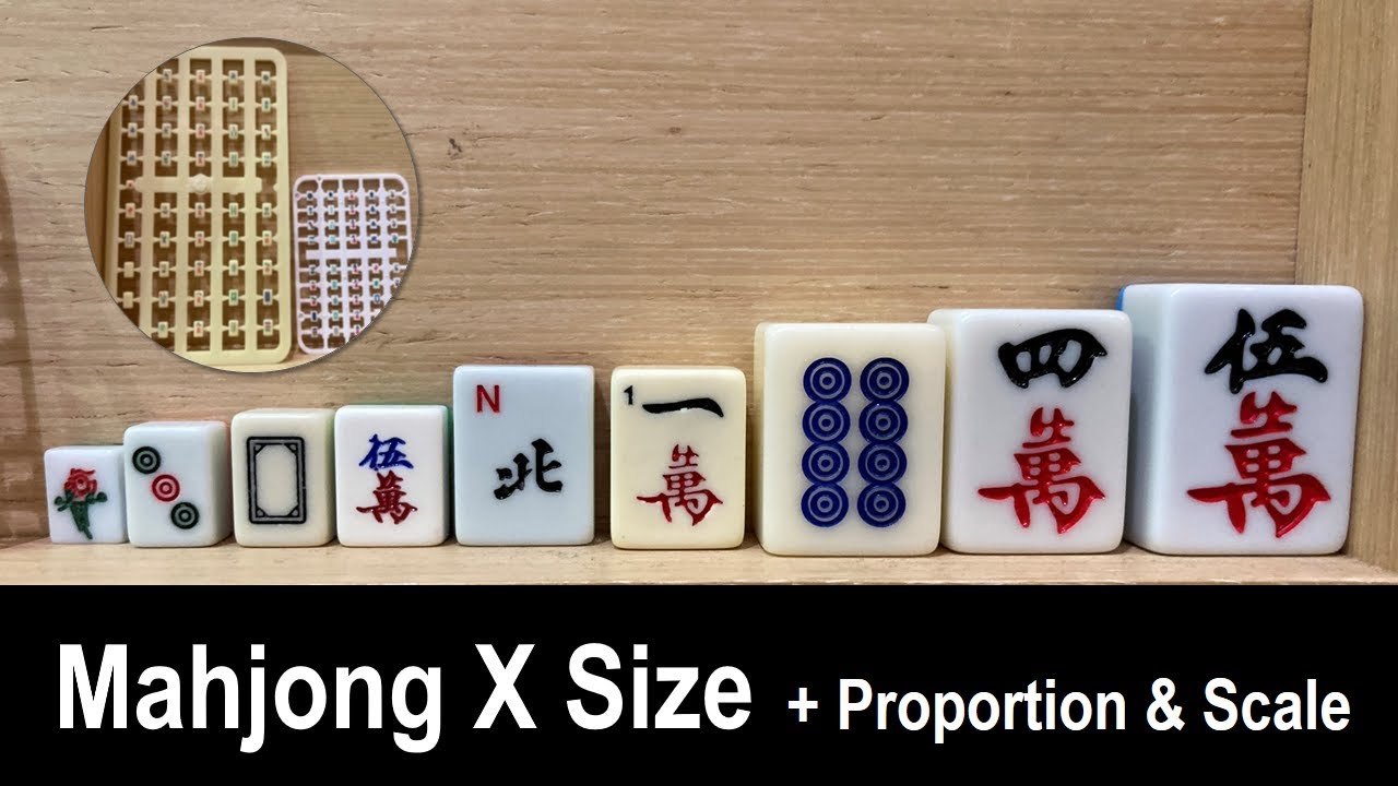 Mahjong X Size, Proportion & Scale 麻雀大小比例 #mahjong #design #riichimahjong #howtodesign