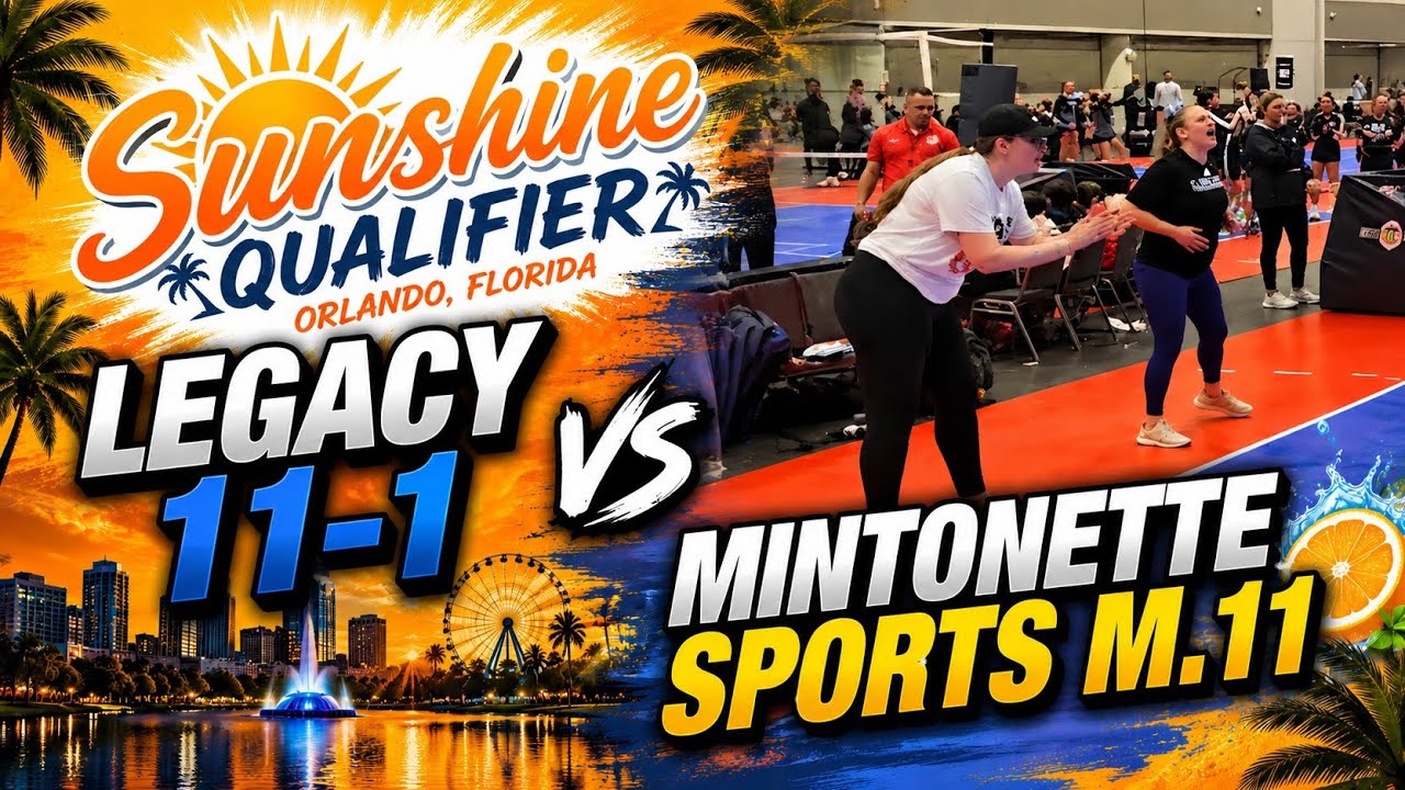 Sunshine 🌞 Qualifier in Orlando FL- Legacy 11-1 Adidas VS Mintonette Sports m.11