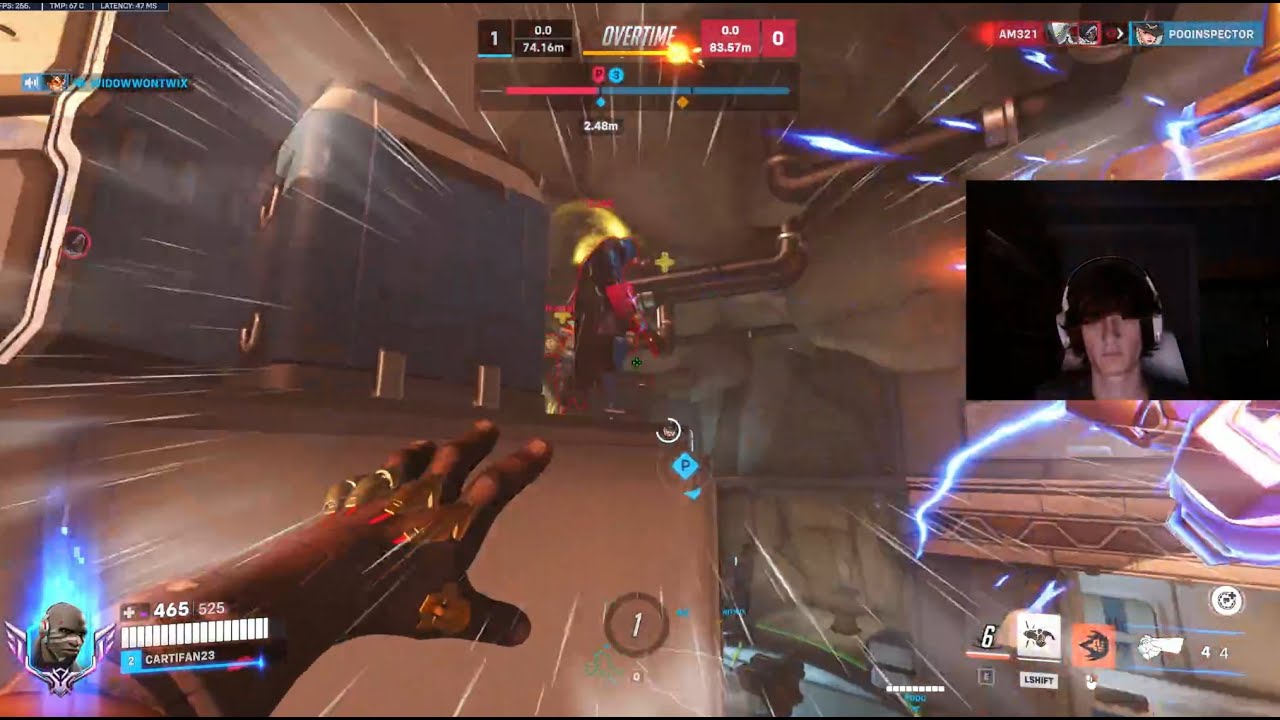 Игрок Overwatch 2, занимающий 1-е место в рейтинге, Cartifan вытаскивает свою команду, совершив 3...