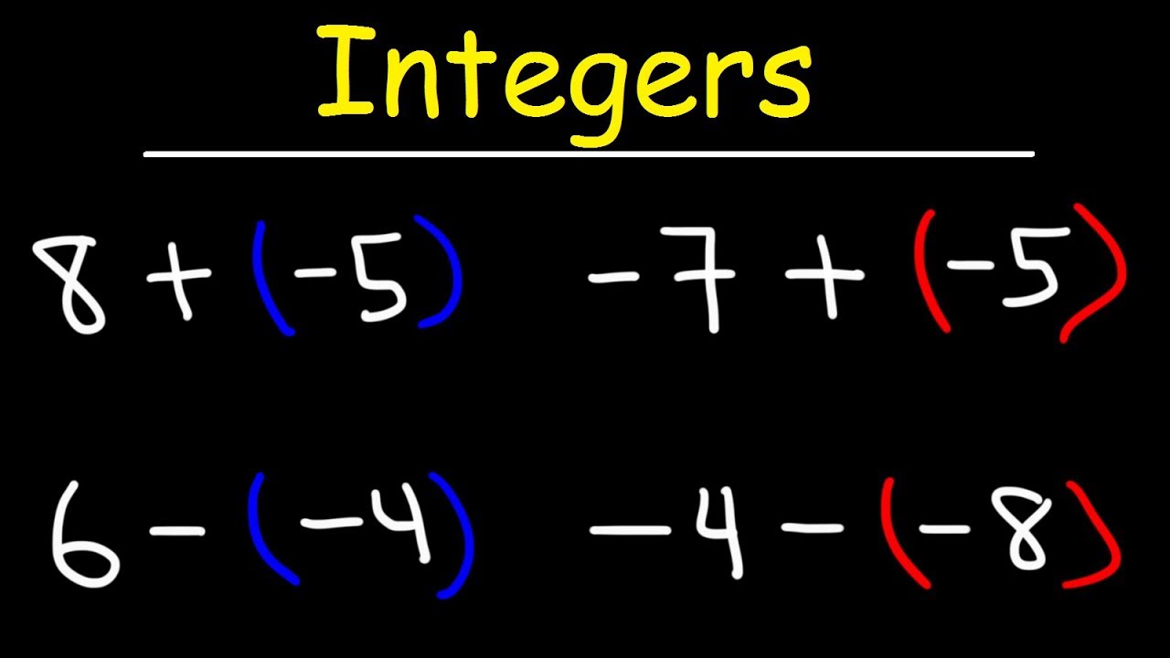 Adding and Subtracting Integers Using a Simple Method