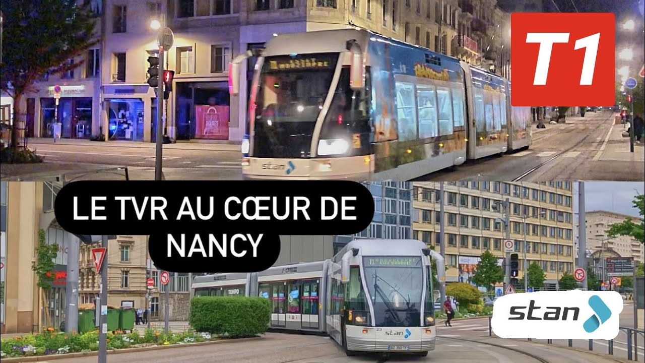 Le TVR au centre-ville de Nancy.