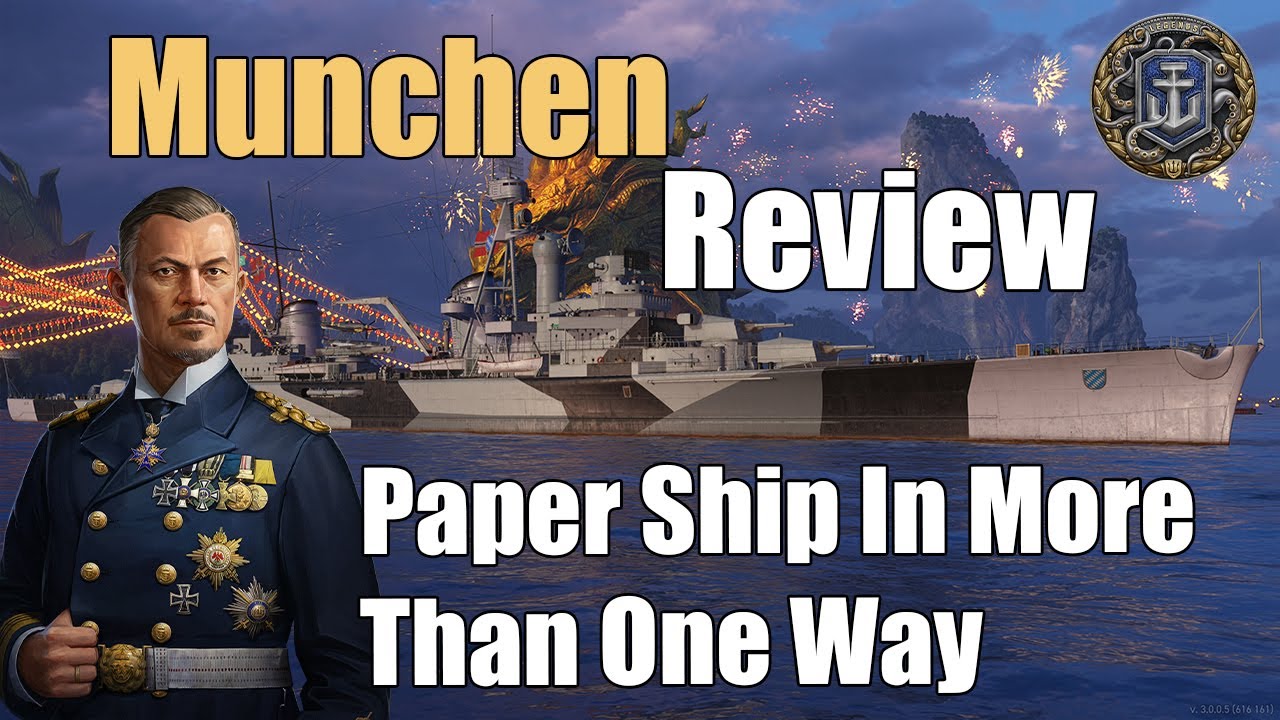 Munchen Review: Paper Thin HE Spammer | World of Warships Legends | 4k | Xbox Series X PS4 PS5