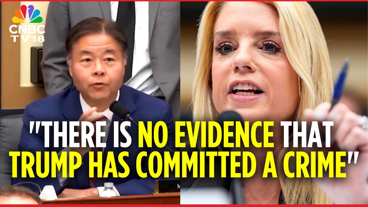 Rep. Ted Lieu Plays Pam Bondi The Infamous Clip of Trump and Epstein Partying Together | N18G