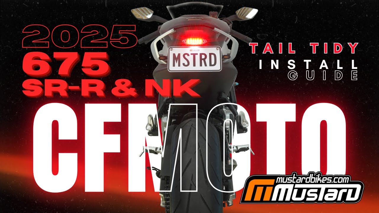 Installing a Mustard Bikes tail tidy on a 2025 CFMOTO 675 SR