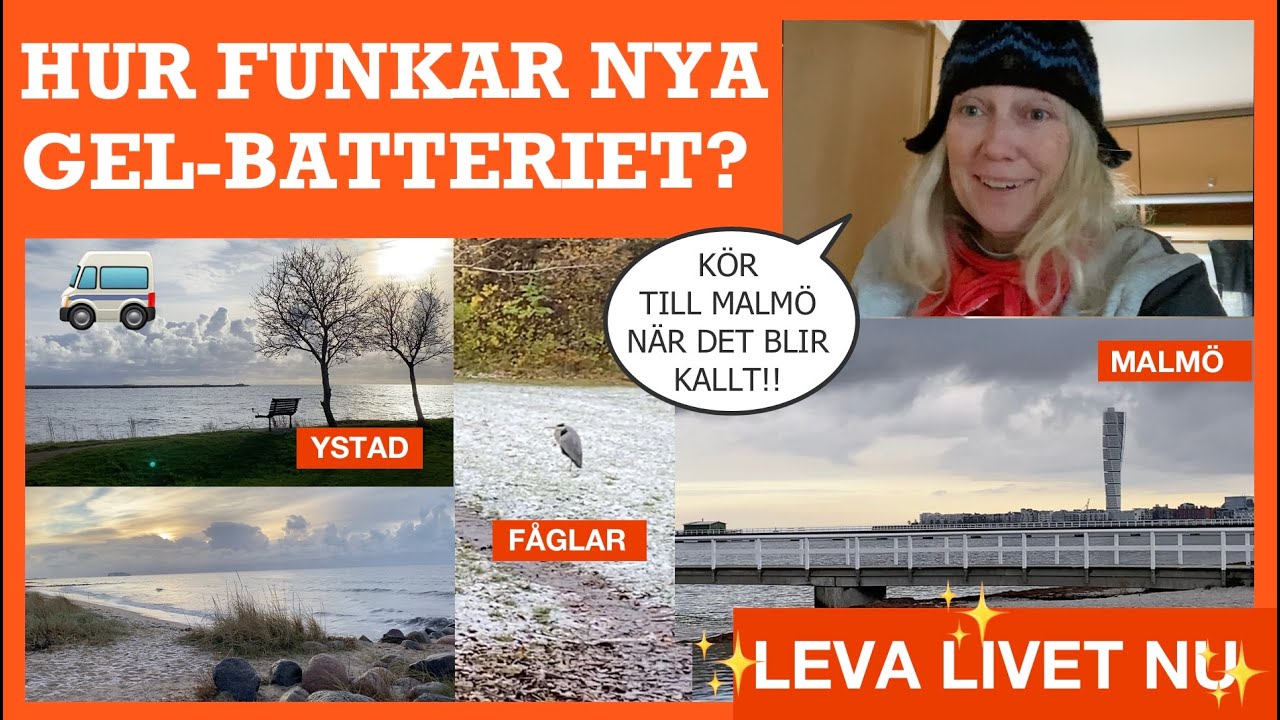 324. Nytt gel-batteri, Ystad och Malmö