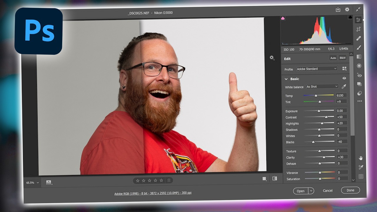 Hoe begin ik met Photoshop? | Deel 2 : Camera Raw Editor