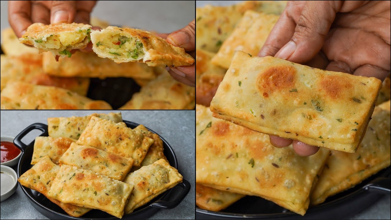 Aloo Atta Parcel Snacks | Potato Flour Snacks Recipe | Potato Snacks Recipe | Potato Parcel Snacks