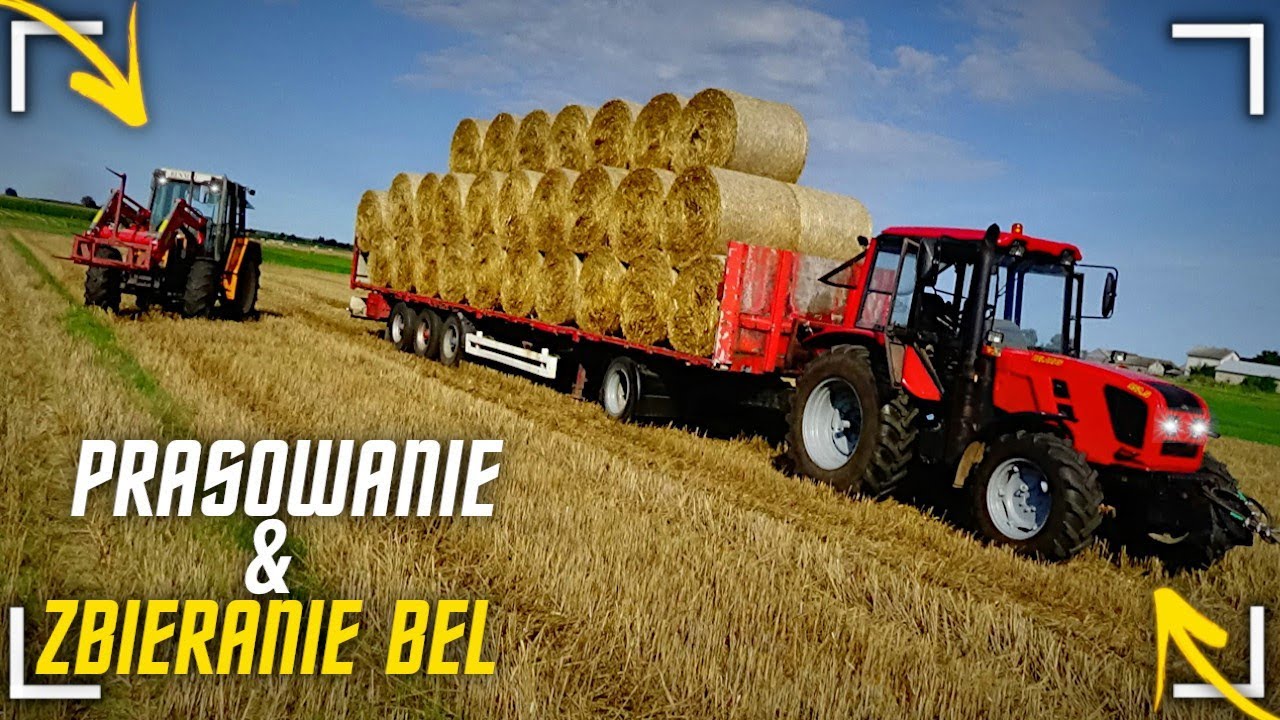Prasowanie i zbieranie słomy! / Belarus 9525 / Renault 95.14 / Metal Fach Z 562 RN