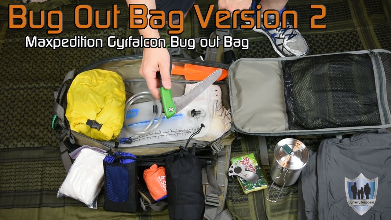 Bug Out Bag Setup Version 2 Maxpedition Gyrfalcon - Dynasty Preppers
