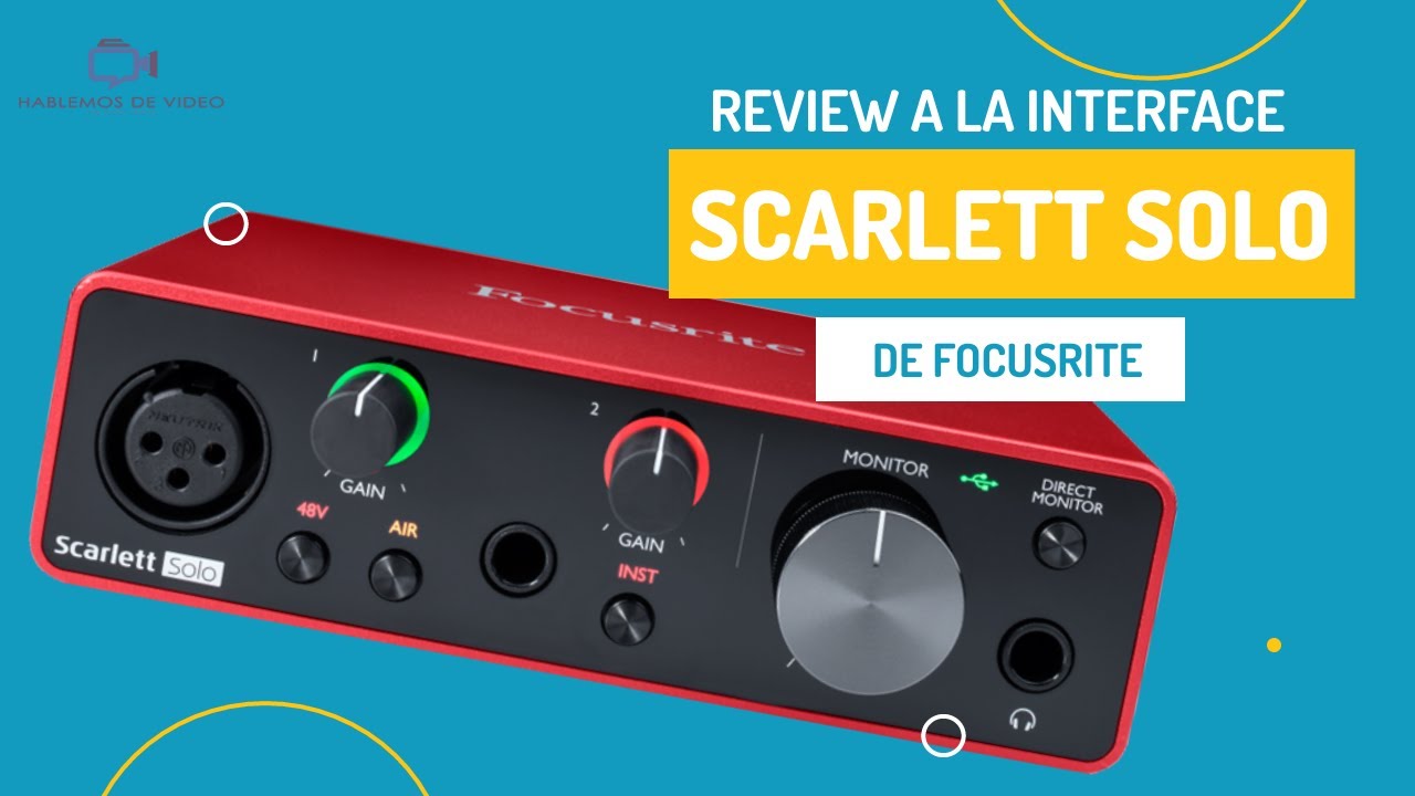 Interface de audio Scarlett Solo de Focusrite