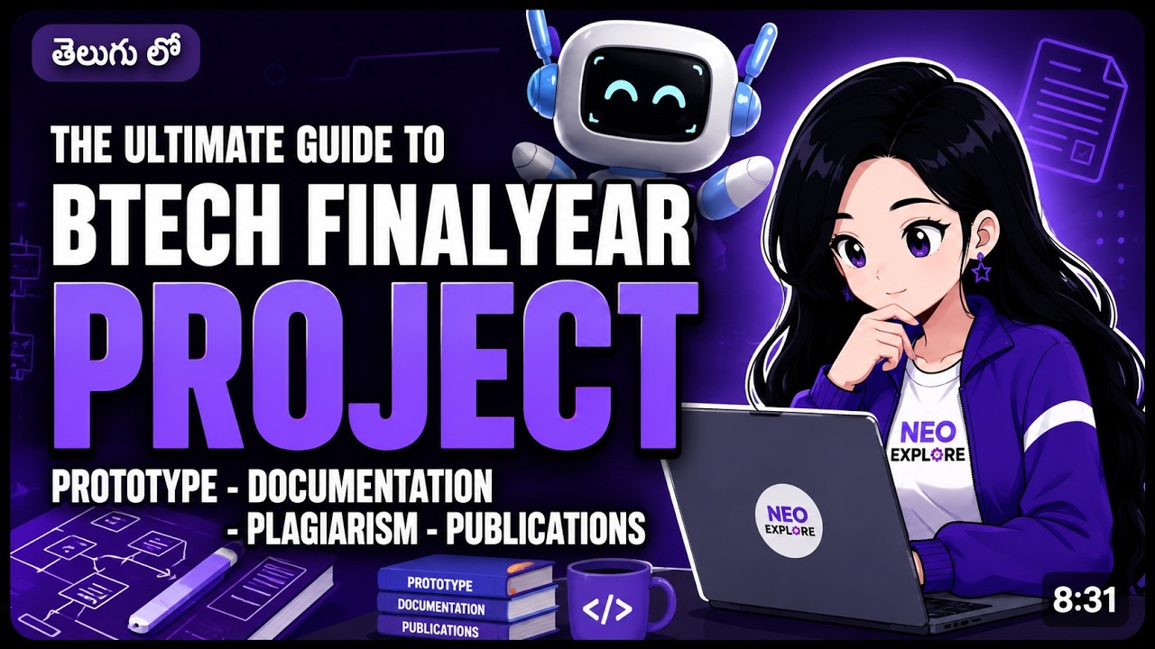 Guide to BTech final year project in telugu