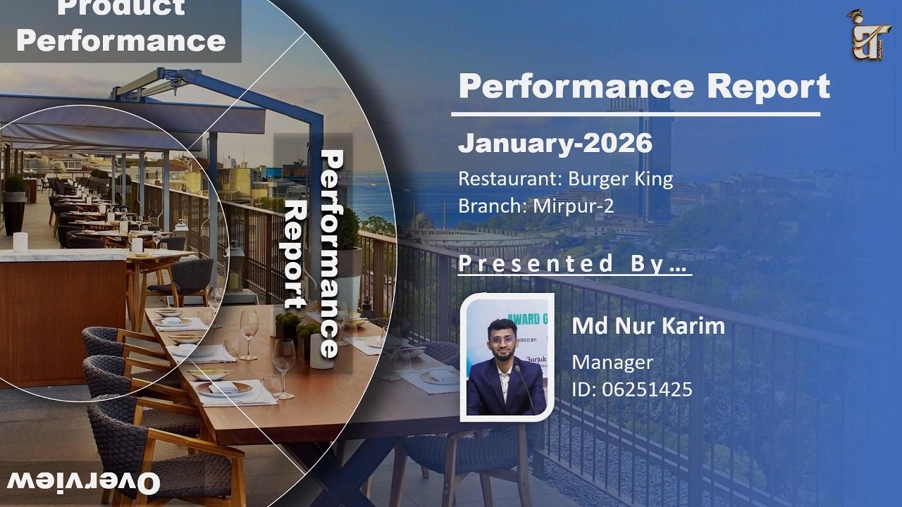 PowerPoint tutorial | PowerPoint presentation | PPT tutorial | Restaurant sales report PPT