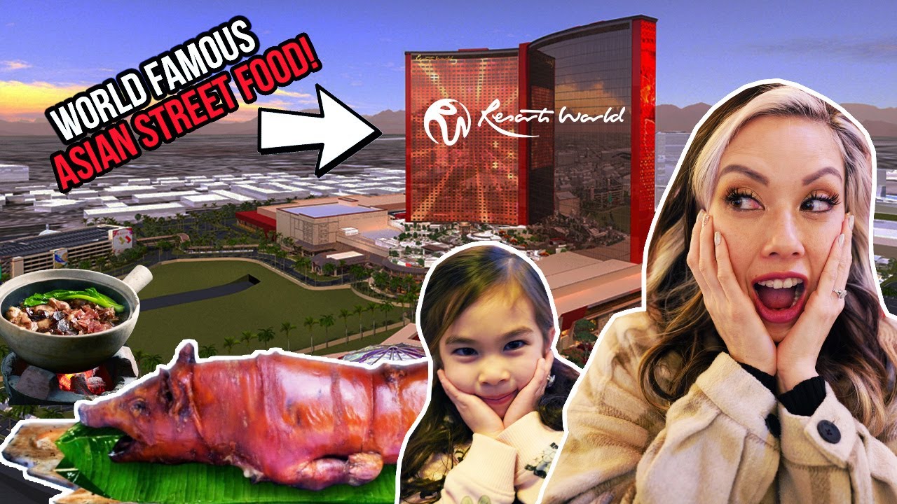 Las Vegas ASIAN STREET FOOD at Resort World! | it's so worth it!!