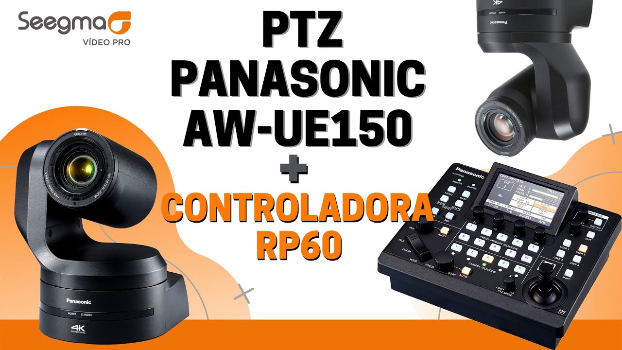 PTZ Panasonic - AW UE150 e Controladora AW RP60