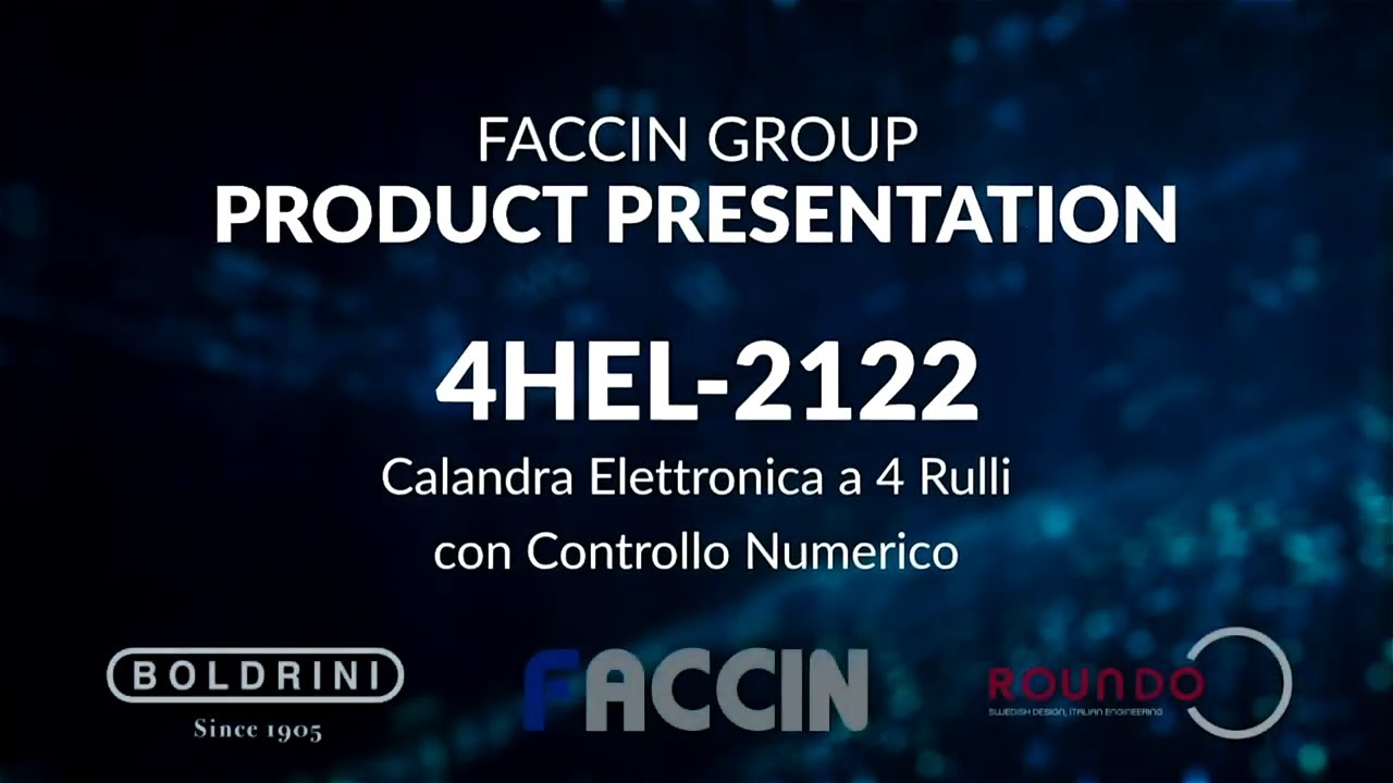 Gruppo Faccin: Presentazione calandra FACCIN a 4 rulli con CNC - modello 4HEL-2122