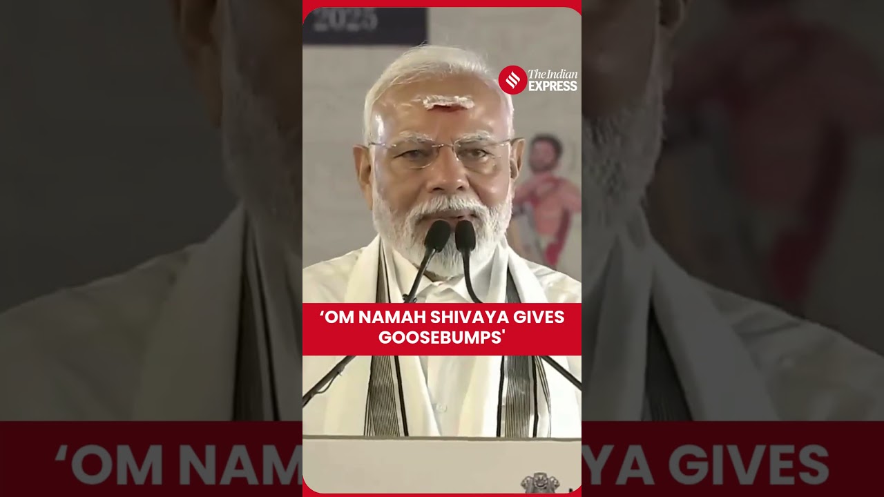 Premier Modi m&oacute;wi, że &bdquo;Om Namah Shivaya&rdquo; wywołuje u niego gęsią sk&oacute;rkę podczas przem&oacute;wienia w Tam...