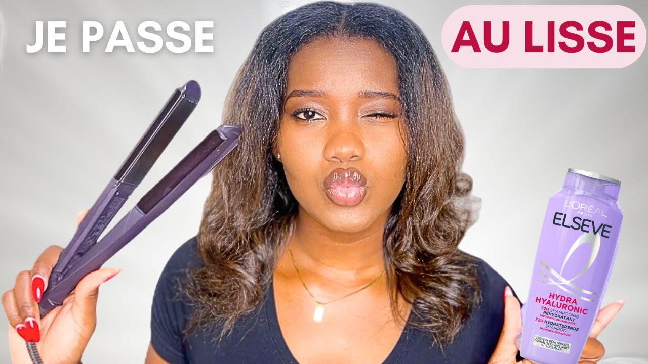 Ma nouvelle routine capillaire : meilleure routine lissage sur cheveux crépus ✨ | Heat trained hair