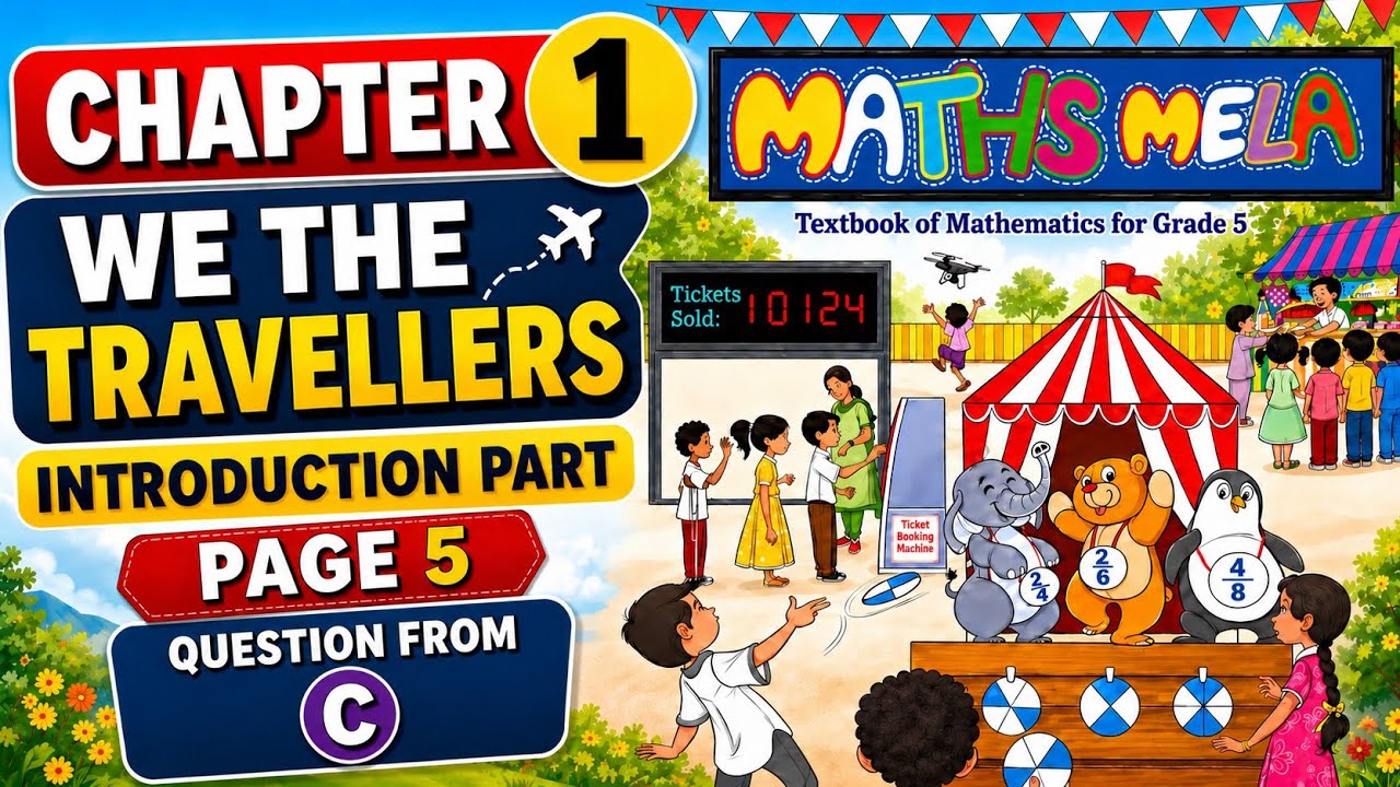 Class 5 Maths Mela Book Solutions | Chapter 1 We the travellers I | Page 5 Question number (c)