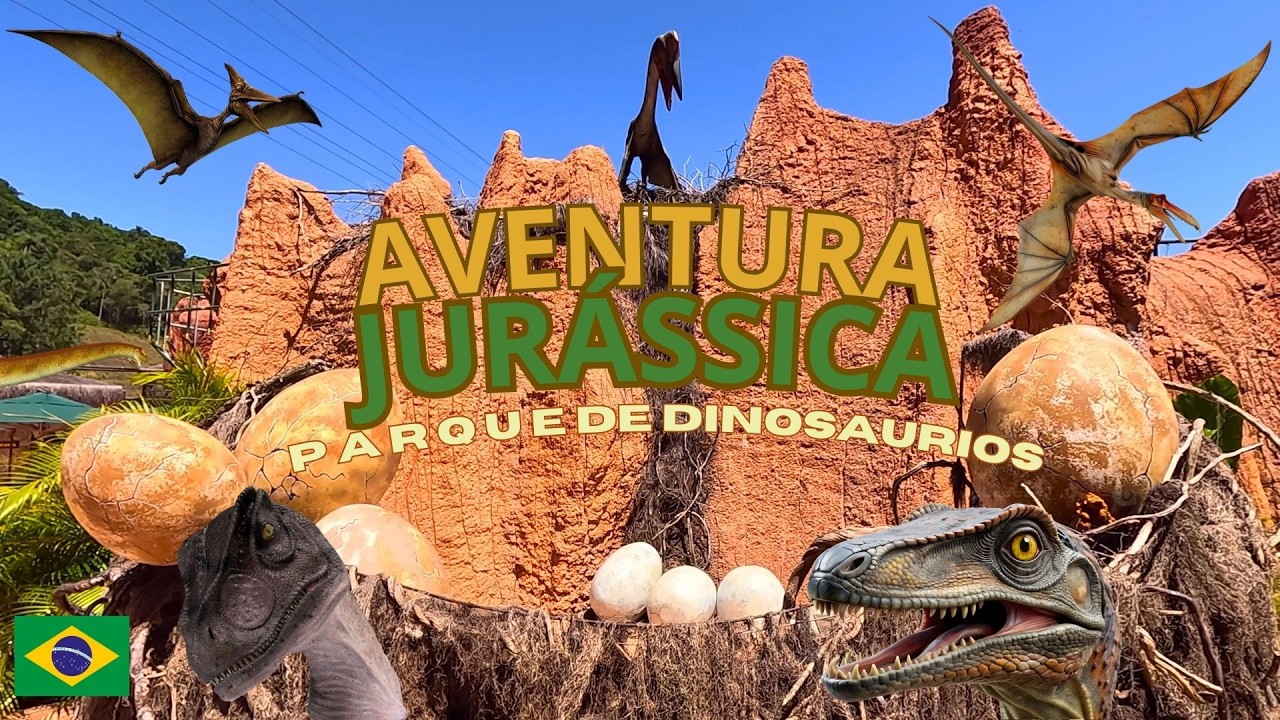 🦖 PARQUE AVENTURA JUR&Aacute;SICA en BRASIL 🇧🇷 | El Jurassic World REAL