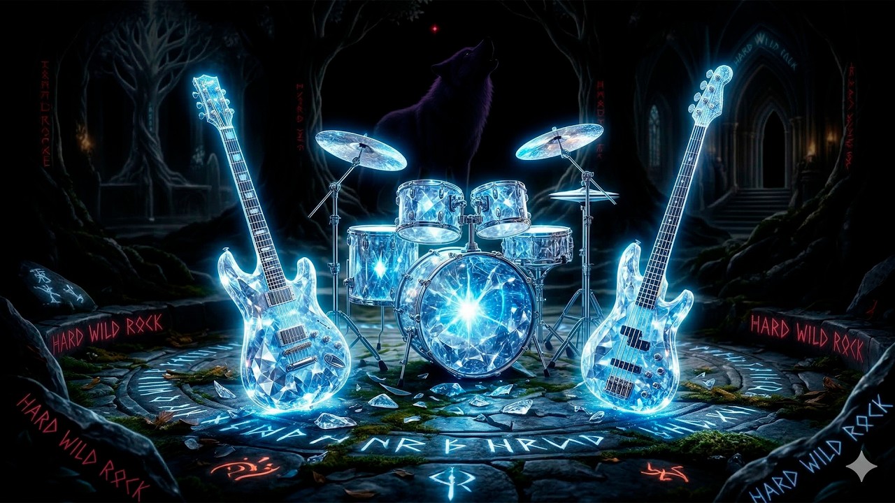 Midnight Soft Rock Guitar | Instrumental Hard Wild Rock