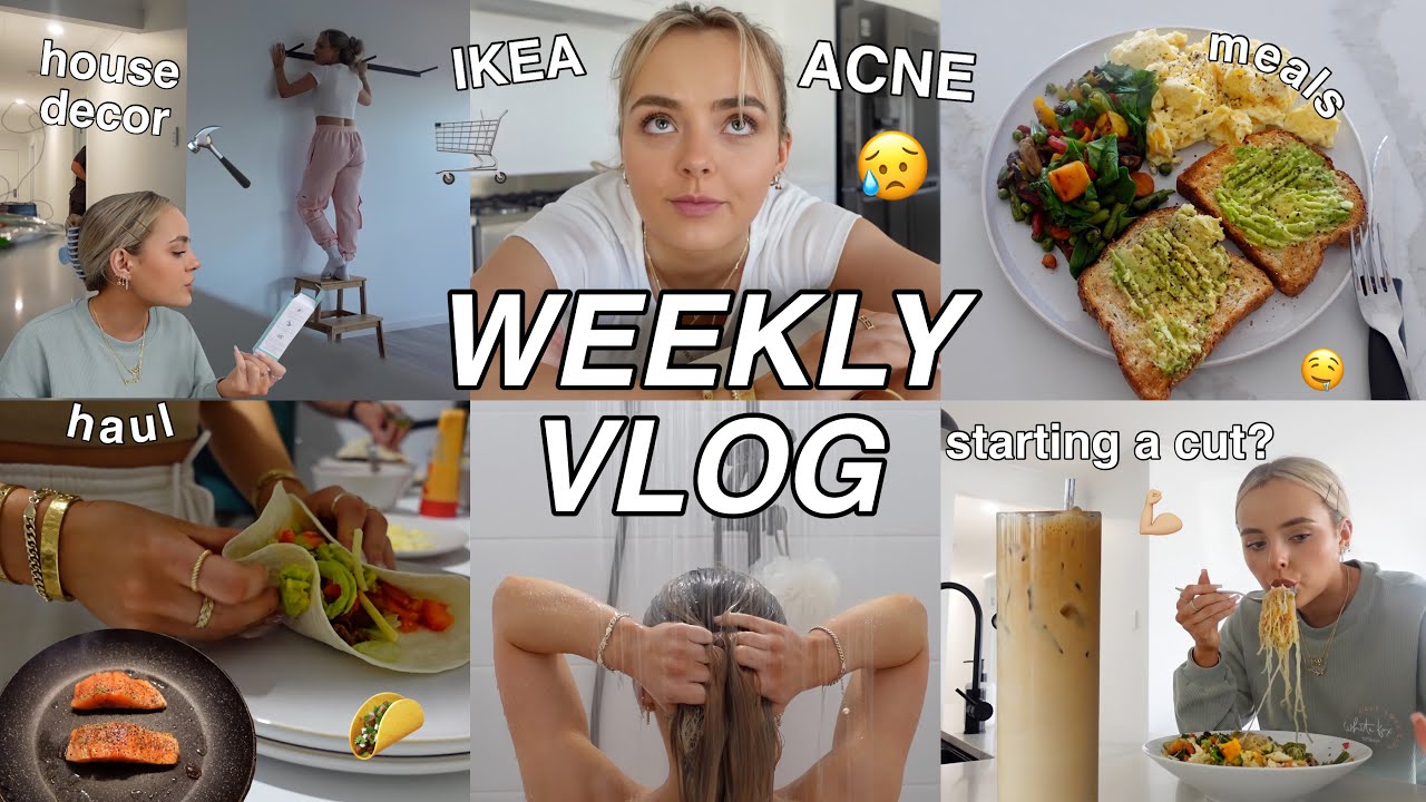 WEEKLY VLOG | HOUSE DECOR DIY 🔨 ACNE? | HEALTHY RECIPES | STARTING A CUT? | IKEA 🛒 Conagh Kathleen