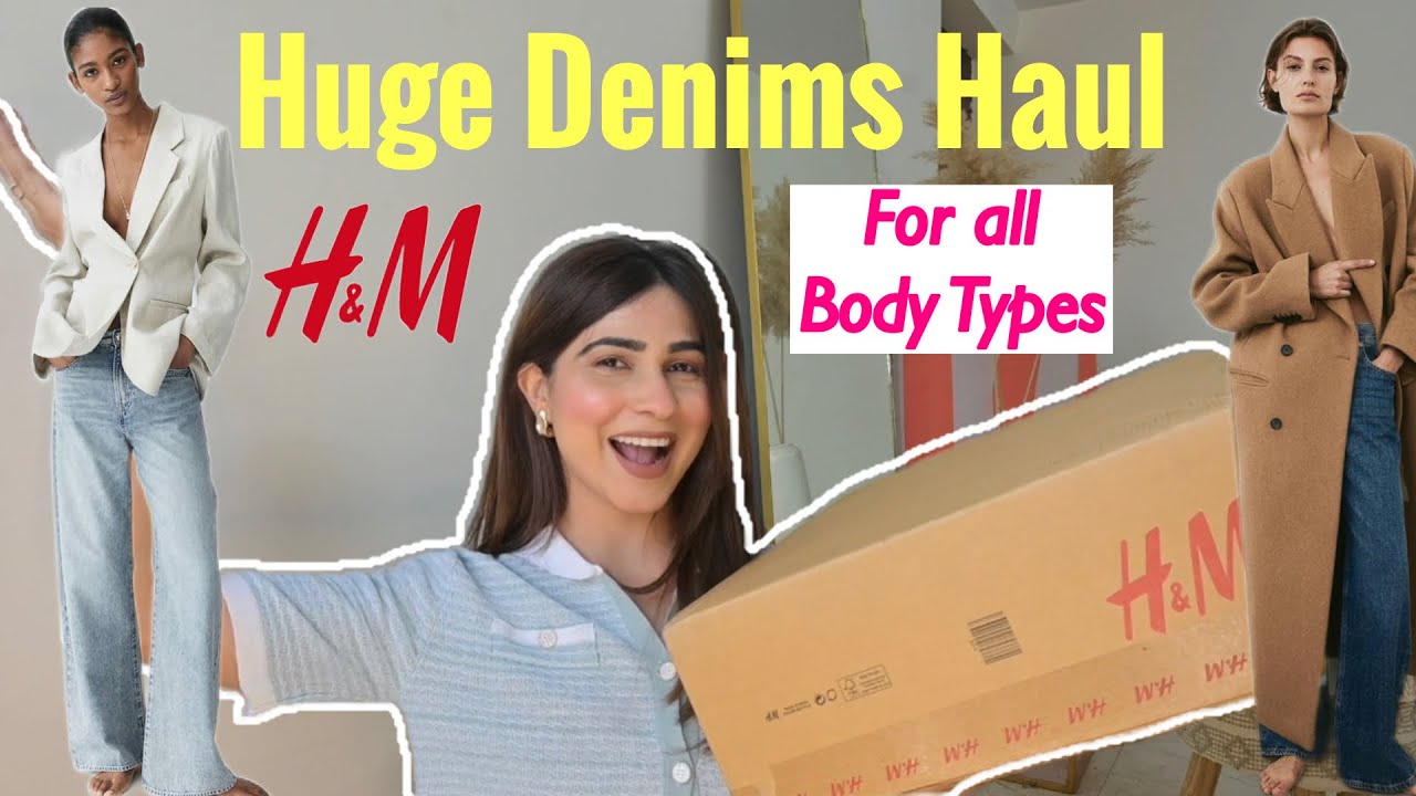Huge H&M Jeans Haul | 2024 Trends #jeans