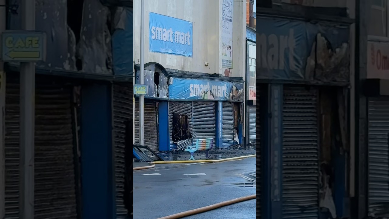 Huge Fire Aftermath Blackpool