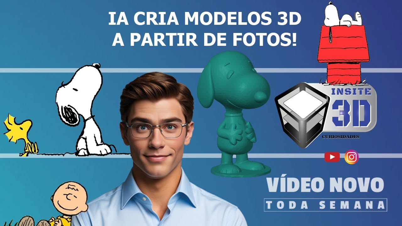 IA CRIA MODELOS 3D A PARTIR DE FOTOS! Transforme Qualquer Imagem em 3D!
