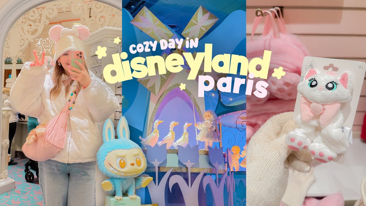 DISNEYLAND PARIS VLOG 🎀 Spending a day during a cold winter in Disneyland Paris ❄️