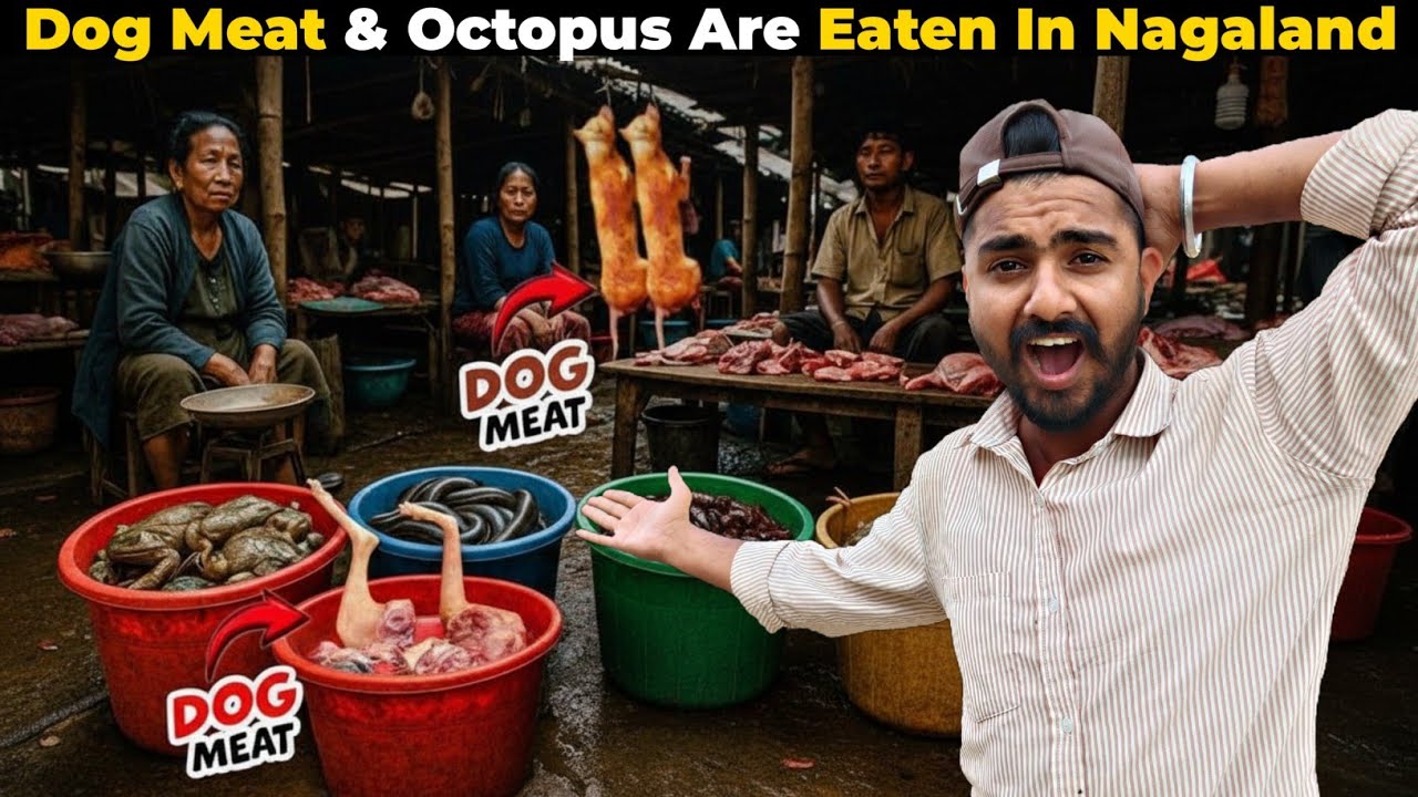Nagaland’s Shocking Tribal Market 😮 | Dog Meat & Octopus