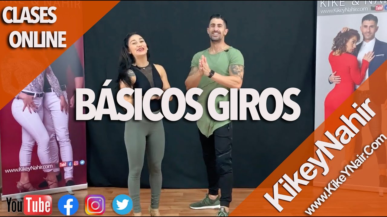 SENSUAL BACHATA Básico Giros Learn to dance Sensual Bachata with KikeyNahir