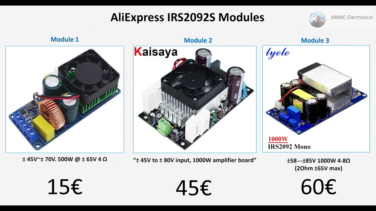 IRS2092S Explicación Completa - Parte 2 - Módulos de AliExpress! y el mío :)