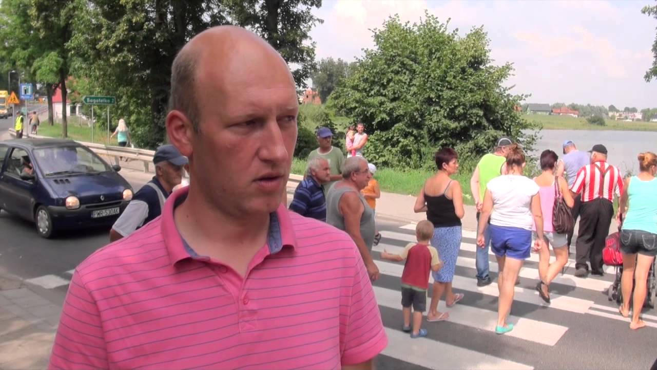 Protest mieszkańców Miłosławia