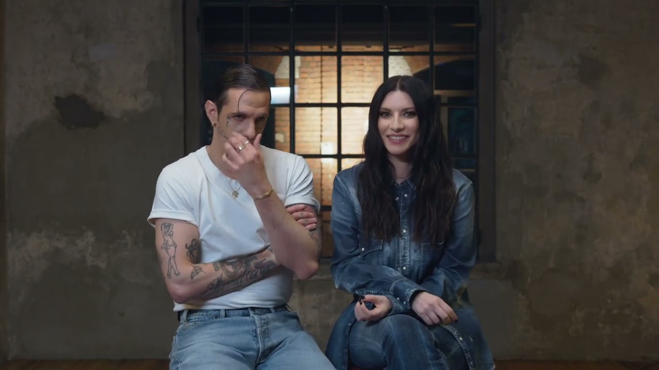 Battute Laura Pausini e Achille Lauro 