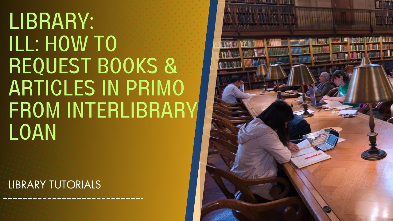 Requesting Sources in Primo from Fulfillment Services/ILL (InterLibrary Loan, Holds, & Digitization)