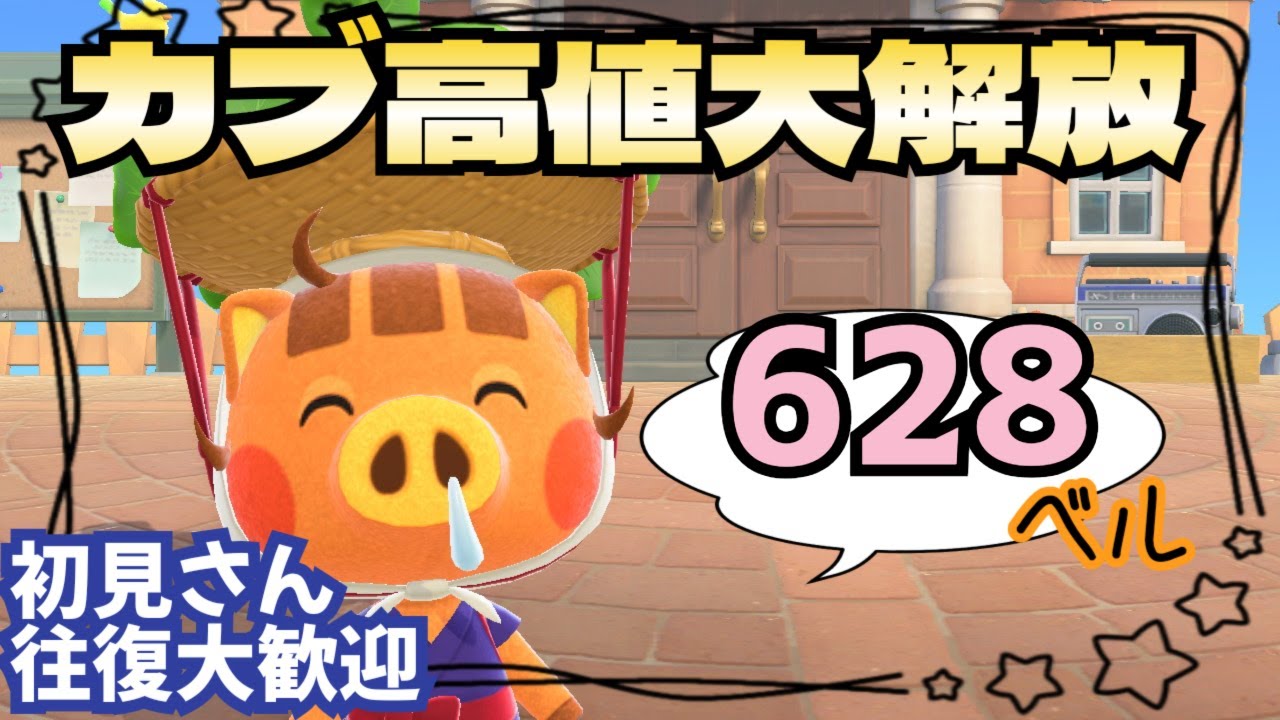 【あつ森実況】カブ価605ベル絶賛解放中！参加型！【初見さん歓迎！】