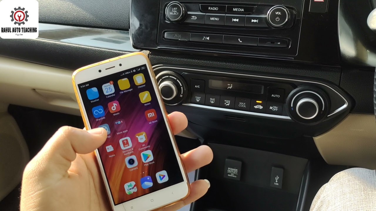 Bluetooth connect in New Honda Amaze | #smt #vmt #amaze #blutooth