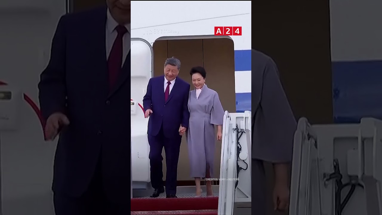 EL LLAMATIVO DESPLIEGUE EN LA LLEGADA DE XI JINGPING A ESTADOS UNIDOS